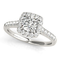 Cushion Cut Halo-2.00 Carat Center Regular $2144.00 NOW $1499.00 Diamond and Setting