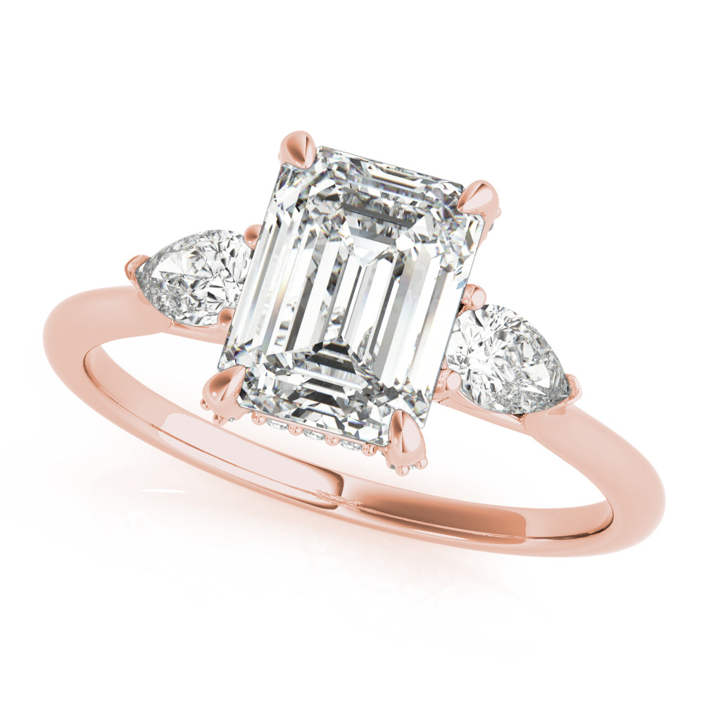 Emerald Cut with Pear Shape Accents 1.60 carat Regular $2144.00 NOW $1499.00 Diamonds and Setting