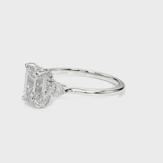 Emerald Cut with Pear Shape Accents 1.60 carat Regular $2144.00 NOW  $1499.00 Diamonds and Setting