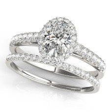 Petite Oval Halo $1879.00