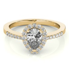 Classic Pear Halo $1549.00
