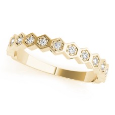 Stackable Hexagon Band 