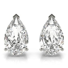  Pear Shape Earrings Lab Diamonds 1 carat 
